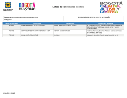 Listado de inscritos - Fundación Gilberto Alzate Avendaño