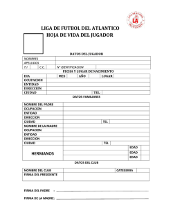 liga de futbol del atlantico hoja de vida del jugador