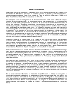 Manuel Torres Labansat Realizó sus estudios de licenciatura y