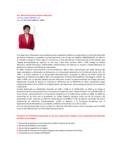 Dra. María del Carmen Chaparro Mercado carmen