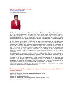 Dra. Mar&iacute;a del Carmen Chaparro Mercado carmen