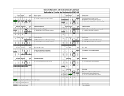 Rocketship 2015-16 Instructional Calendar Calendario Escolar de