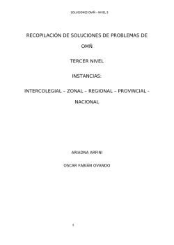RECOPILACI&Oacute;N DE SOLUCIONES DE PROBLEMAS DE