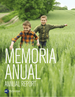 Memoria Anual Ejercicio 2014