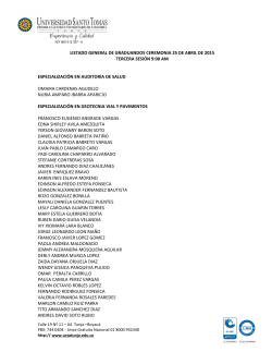listado general de graduandos ceremonia 25 de abril de 2015