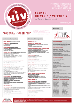 PROGRAMA - SALON “CB”
