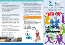 informaci&oacute;n - ODE ORIENTACION DEPORTIVA Y EDUCATIVA