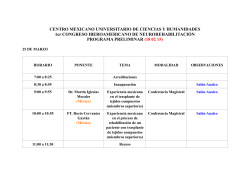programa preliminar 18 02 15 - Primer Congreso Iberoamericano de