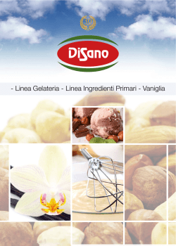 Linea Gelateria - Linea Ingredienti Primari - Vaniglia