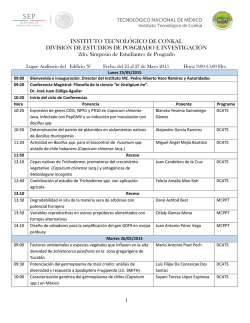 Consulta el Programa