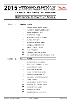 Distribucion pilotos series