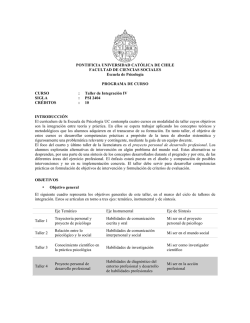 Taller - Psicología UC