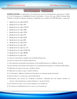 INSTRUCCIONES: A continuaci&oacute;n se le presenta una serie de