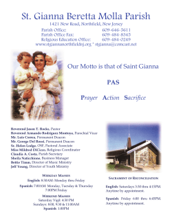 St. Gianna Beretta Molla Parish - John Patrick Publishing Company