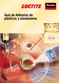 Guía de Adhesión de plásticos y elastómeros