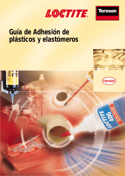 Gu&iacute;a de Adhesi&oacute;n de pl&aacute;sticos y elast&oacute;meros