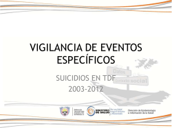 Suicidios - Ministerio de Salud