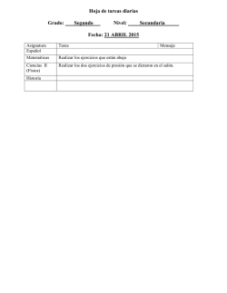 Hoja de tareas diarias