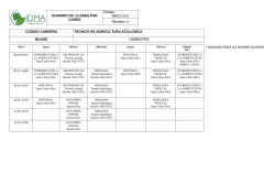 HORARIO DE CLASES POR CURSO C&oacute;digo : RHCC-012