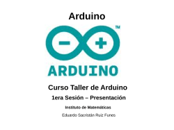 Arduino - Presentación