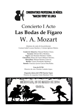 W. A. Mozart - Conservatorio de Lorca
