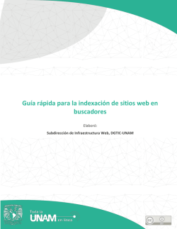 Gu&iacute;a r&aacute;pida para la indexaci&oacute;n de sitios web en buscadores