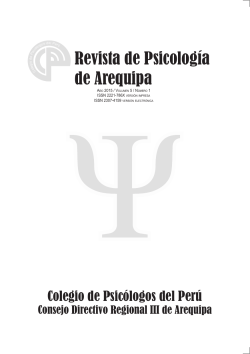 Revista de Psicología de Arequipa