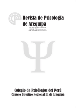 Revista de Psicología de Arequipa