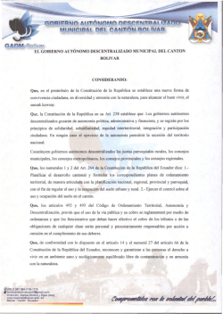 ordenanza antenas - Municipio de Bolivar