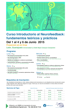 Curso Introductorio al Neurofeedback: fundamentos teóricos y