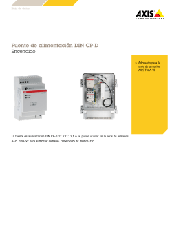 Power Supply DIN CP-D, Datasheet