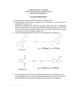 taller unidad 3, fluorescencia