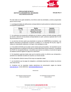 Grupo fecha horario - Instituto Alexander Dul