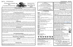 HOLY WEEK &ndash; SEMANA SANTA - Saint Charles Borromeo Parish