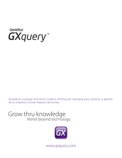 Brochure GXQuery