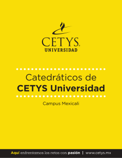 Catedráticos de CETYS Universidad
