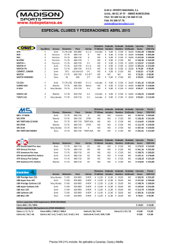 especial clubes y federaciones abril 2015