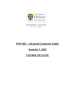 Handbook for Completing Course Outlines
