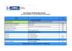Directorio Secretar&iacute;a de Bienestar Social