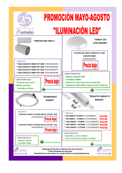 Promoción Iluminación LED - (MAYO - AGOSTO)