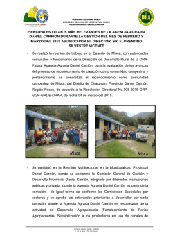 PUBLICACION PORTAL AGRARIO- 2015