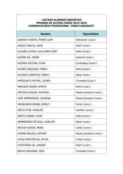 LISTADO ALUMNOS INSCRITOS PRUEBAS DE ACCESO CURSO