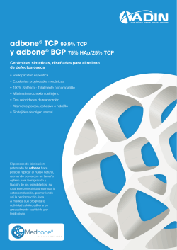 adbone® TCP 99,9% TCP y adbone® BCP 75% HAp