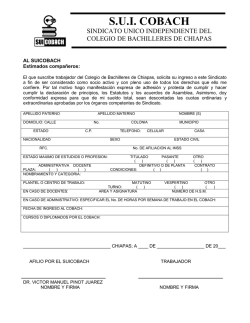 Formato Sindicalizacion