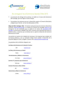 Se entregaron los eCommerce Awards Chile 2015