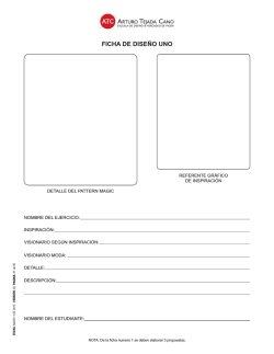 Fichas de Dise&ntilde;o
