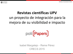 Revistas científicas UPV