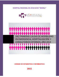 diez primeras causas de morbilidad en emergencia, hospitalizaci&oacute;n