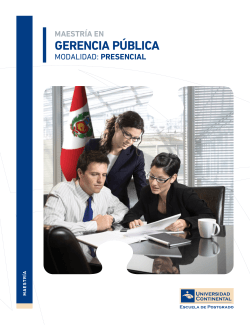 Catálogo PDF - Escuela de Postgrado de la Universidad Continental