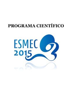 PROGRAMA CIENTÍFICO - Promoción de Eventos